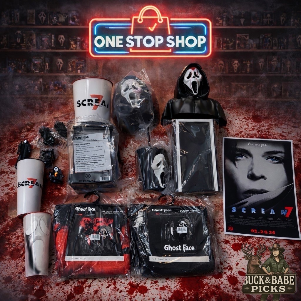 Scream 7 Popcorn Bucket Cup Tin Poster Plush Ghostface *CHOOSE
