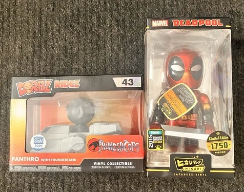 Funko Comic Con Exclusive Collectible Figures (Deadpool and Thundercats)