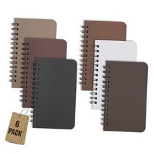 6 Pack Spiral Notebook Small Pocket Notebook 3x5 Spiral Notepads With Lined