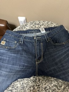 Cinch White Label Men's 35 X 30 Jeans Mid-Rise Straight Leg Relaxed Blue Denim