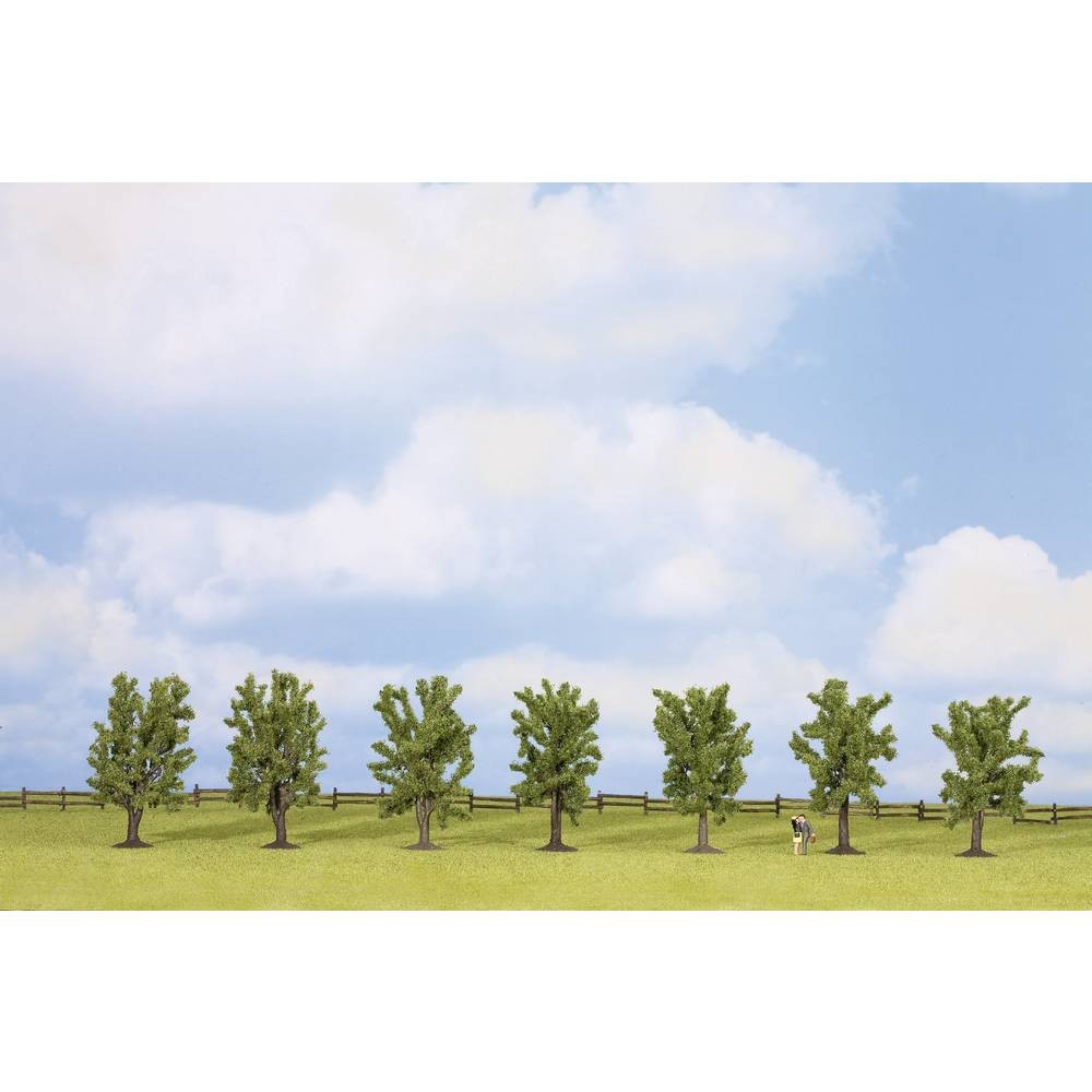 Arbres miniatures NOCH 25088 au flocage vert dense pour maquette réaliste de 80mm