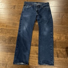 Levis Mens 501 Original Fit Denim Jeans Size 36X34 Actual 34X32 Button Fly CN7
