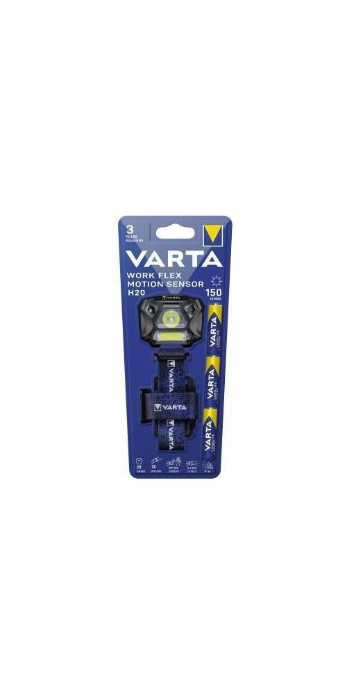 Датчик движения VARTA Stirnlampe Work Flex H20 Высота 150 М При низкой освещенности 45 м при высокой освещенности 78 7290₽
