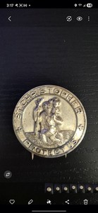 Vintage Heyward Sterling Silver St. Christopher Car Automobile Visor Pin