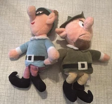 Vintage Boss Elf And Tall Elf Plush Stuffins Rudolph Reindeer Rankin Bass CVS
