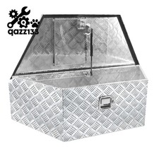 39x16.5x12 Weatherproof Aluminum Tongue Storage Box Silver Pickup Trailer Use 39x16.5x12 Weatherproof Aluminum Tongue Storage Box Silver Pickup Trailer Use