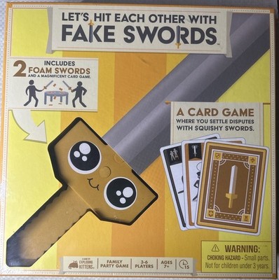 Let s Hit Each Other With Fake Swords Card Game Sealed Exploding Kittens