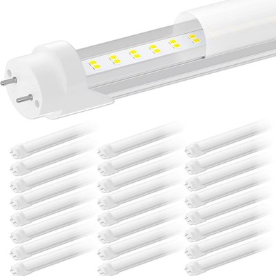 T8 Led Bulbs 4 Foot, 24-Pack 28W 4000Lm Daylight, 4ft Led Bulbs T8 T10 T12 Le...