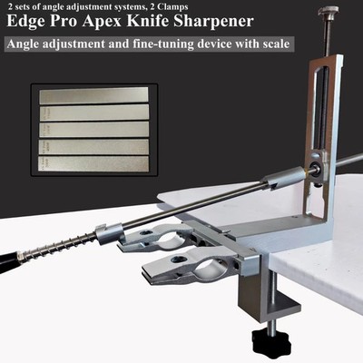 SY Tools Fixed Angle Knife Sharpener Kit Diamond Stones Sharpening System
