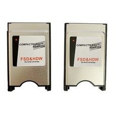 2 Pack CF Memory Card to PCMCIA ATA Adapter Type I to PC Card Reader