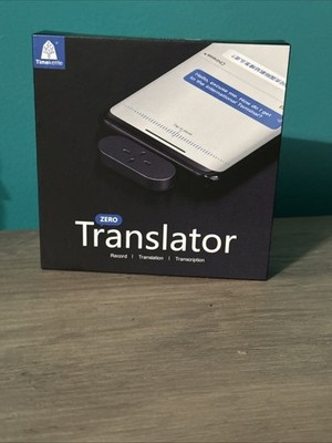 Timekettle Zero Translator Device for iPhone IOS - Black - NEW