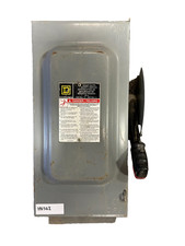 Square D HU362 Non-Fusible Safety Switch Type 1 Enclosure 60A 3-Pole 600VAC