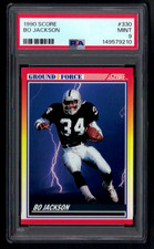 1990 SCORE #330 BO JACKSON GROUND FORCE - L.A. RAIDERS - PSA 9 MINT  #149579210