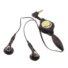 Retractable Earphones Headphones Hands-free Headset 3.5mm w for Smart Phones