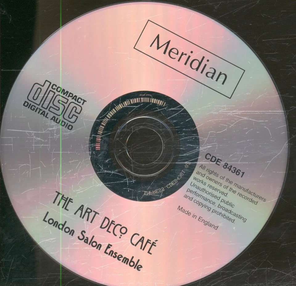 CDE84361 London Salon Ensemble Art Deco Café CD UK Meridian 1998 CDE84361 - Bild 3 von 4