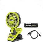 Ryobi Lithium Clamp Fan Kit w/ 2.0 Ah USB Battery + Type USB-C Cable FVF51K  NEW