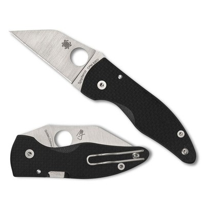 Spyderco MicroJimbo mit CPM-S30V Edelstahl-Klinge und G-10 Griff in schwarz