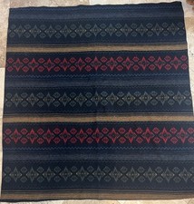 Woolrich 100 Wool Throw Blanket Diamond Aztec Tribal Western Native 56x52