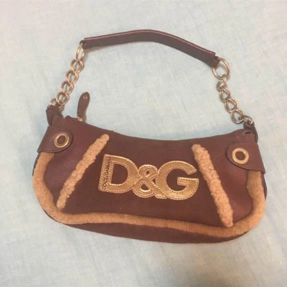 Dolce&Gabbana Women's Suede Exterior Brown Bags & Handbags for
