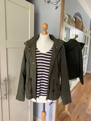 Elvine Jacke, Parka kurz, khaki, Gr: M/ 38, passt auch S/ 36, 100% Baumwolle