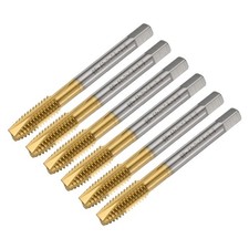 6pcs 5/16-18 UNC B2 Spiral Point Thread Tap Titanium Coated Threading Tool
