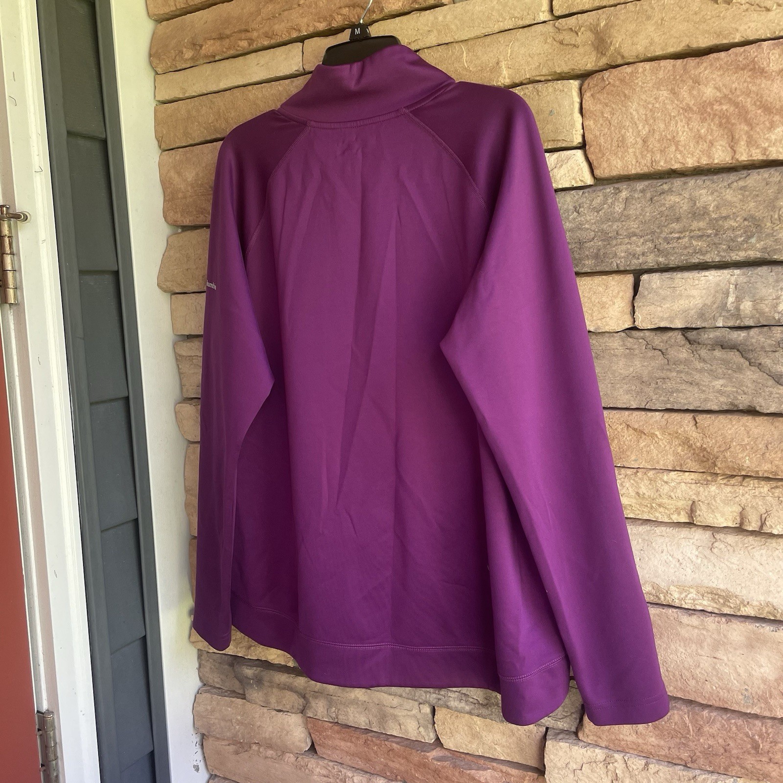 Columbia purple partial zip pullover sweatshirt E… - image 10