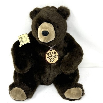 NEW Vintage Heartline Brown Teddy Bear Growlery W/Tags Hallmark 12 
