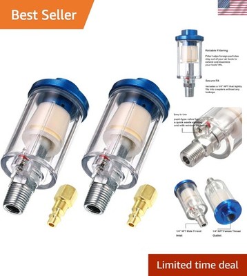 High-Performance Water Oil Separator Filter for Spray Guns   1/4'' NPT Fitting
