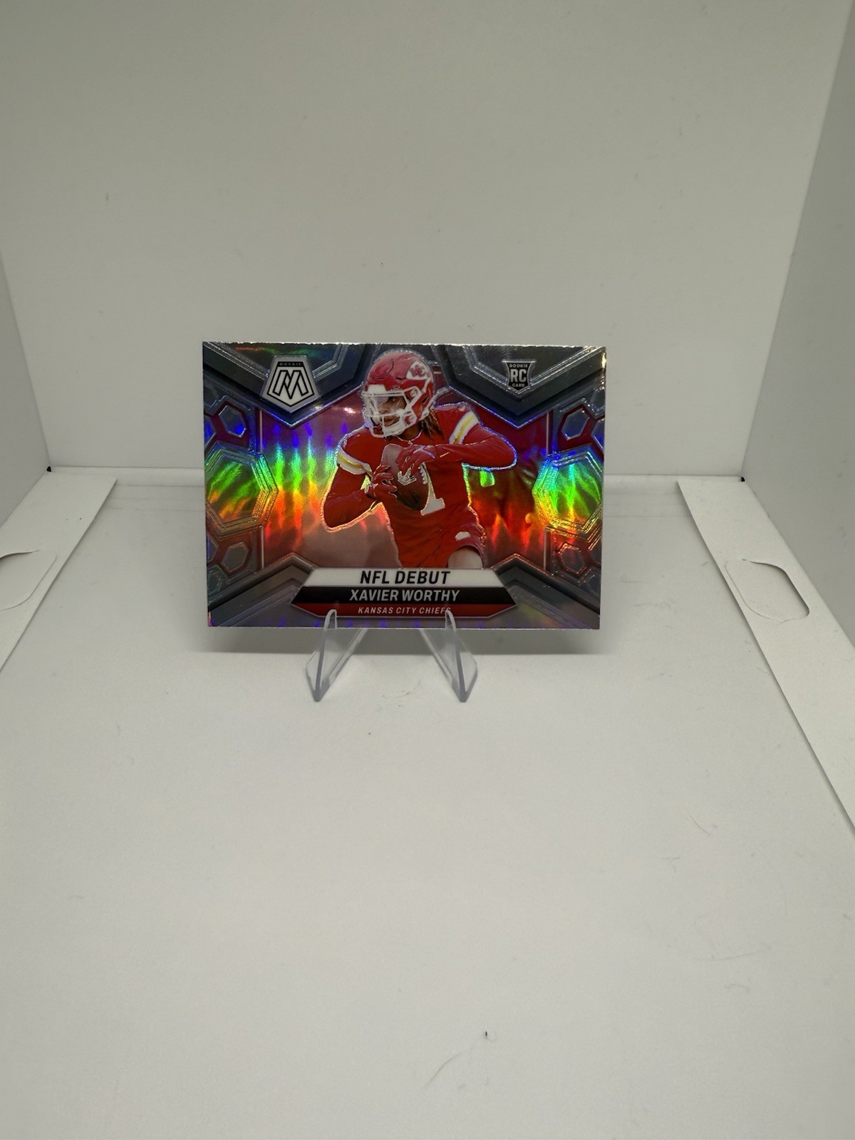 2024 Mosaic Football Xavier Worthy Silver NFL Debut