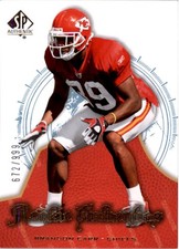 2008 SP Authentic #179 Brandon Carr RC /999 - FB