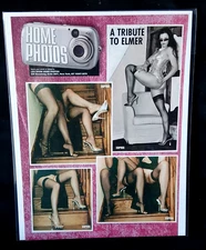 Vintage Glamour Magazine Ad - Stockings Heels Pinup Photo Art - LS-67