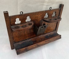 Arts & Crafts Wall Mounted Pipe Stand Rack - Walter Bourn Richmond Retailer