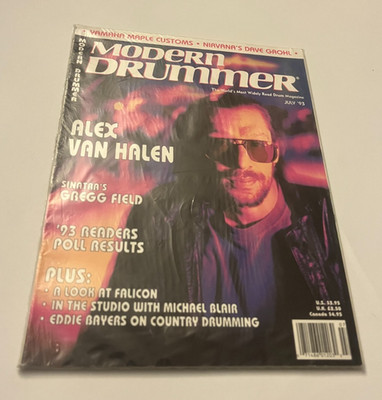 Modern Drummer Magazine July 1993 Alex Van Halen Cover Dave Grohl