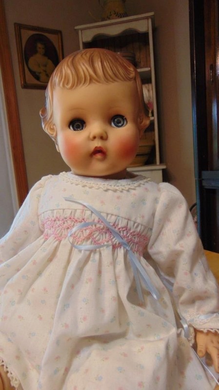Vintage  Vinyl/Cloth Madame Alexander Rosebud Doll~18"~1950's~