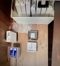 Various chrome electrical sockets - mainly VOLEX and mainly new and boxed