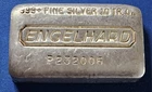 A Vintage Engelhard P-Prefix 10 OZT .999 Silver Bar Loaf P232006