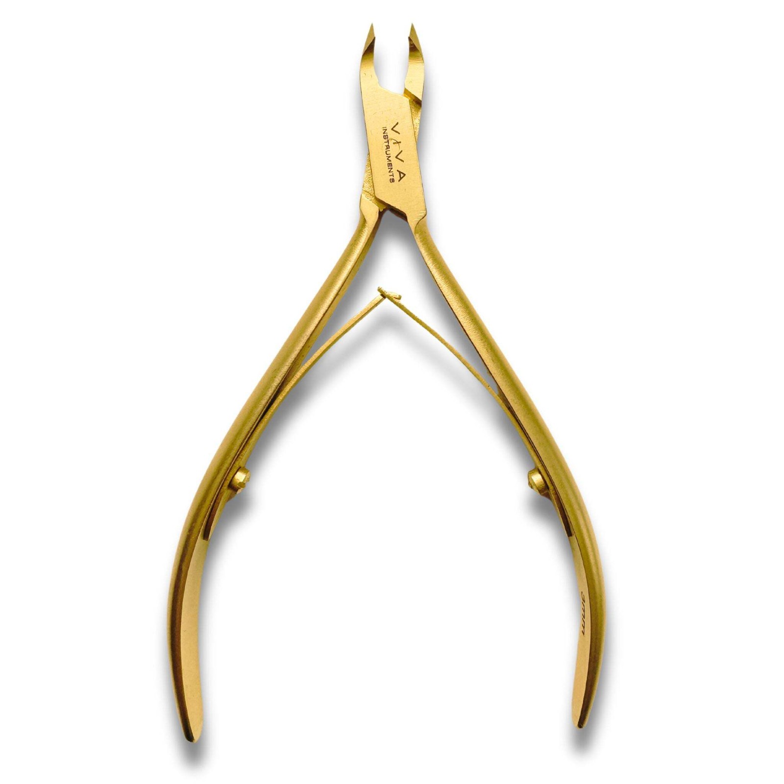Cuticle Nipper Gold - 3mm Double Spring Professional Manicure Pedicure Tools