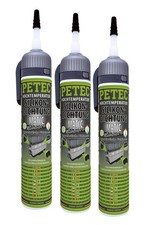 3x PETEC Hochtemperatur Silikondichtung MATIC 200ml Kartusche SCHWARZ - 97720
