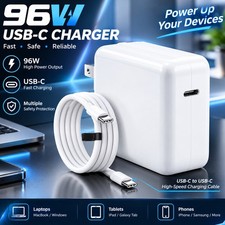 NEW 96W-30W 20V USB-C Type-C AC Adapter Charger for Apple MacBook Air A2337 M1-2