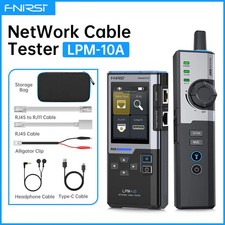 FNIRSI LPM-10A Cable Tester Network Line Tracker RJ45 RJ11 Length Test PoE Flash