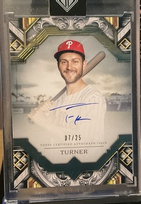 Trea Turner - 2025 Topps Transcendent Collection Auto #’d 07/25 - Jersey Match