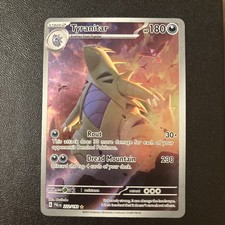 Pokémon TCG Scarlatto e Viola Paldea Evoluto Tyranitar Holo Card 222/193 Full Art