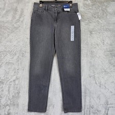 Old Navy Mid Rise Wow Boyfriend Jeans Womens 6 Charcoal Wash Stretch Denim