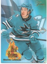 25-26 2025-26 Flair Macklin Celebrini Hot Hues #23-Sharks