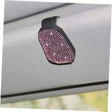Bling Car Glass Holder Sun Visor, Bling Crystal Rhinestone Sunglasses Pink