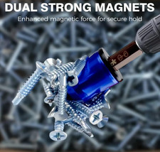 Strong Magnetic Screw Ring,Screwdriver Head Drill Bit Holder for Hex Screwdriver