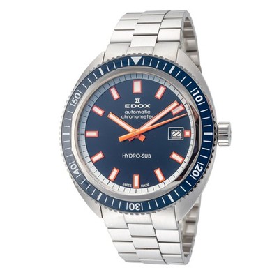 Edox Men's Hydro-sub 42mm Automatic Watch 80128-3BUM-BUIO