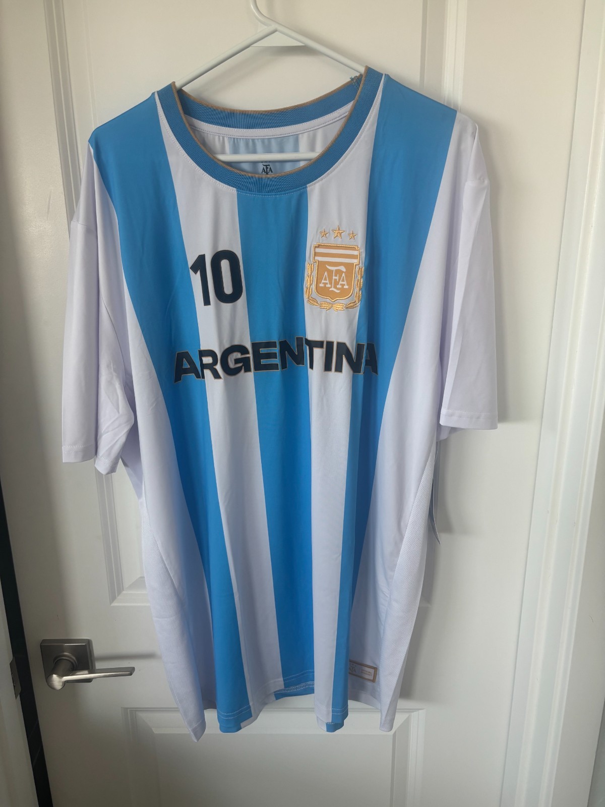 Argentina National Team #10 Soccer Jersey - AFA Crest - Men's Size XXL