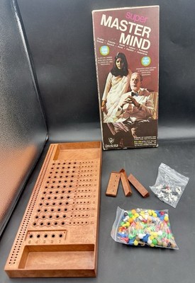 Invicta Super Mastermind Brettspiel Peg Vintage Boxed 1975 Edition Komplett