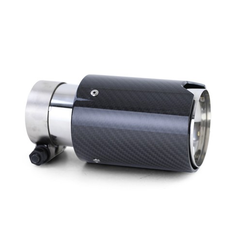 Für Audi A6 4F C6 4G C7 C8 A7 4K A8 4E TT 8J FV 1x Auspuff 90mm Carbon Endrohr - Bild 2 von 6